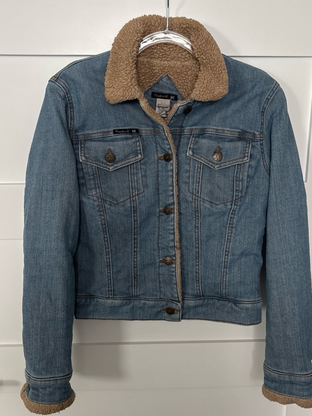 Vintage Frankie B. Denim Sherpa Lined Jacket Y2K